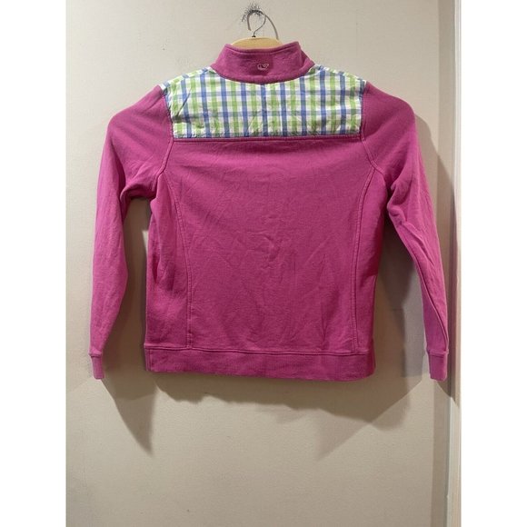 Vineyard Vines Womens M Pink Quarter Zip Pullover - Picture 2 of 5